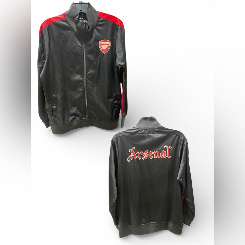 Arsenal Black Jacket with Red Accents